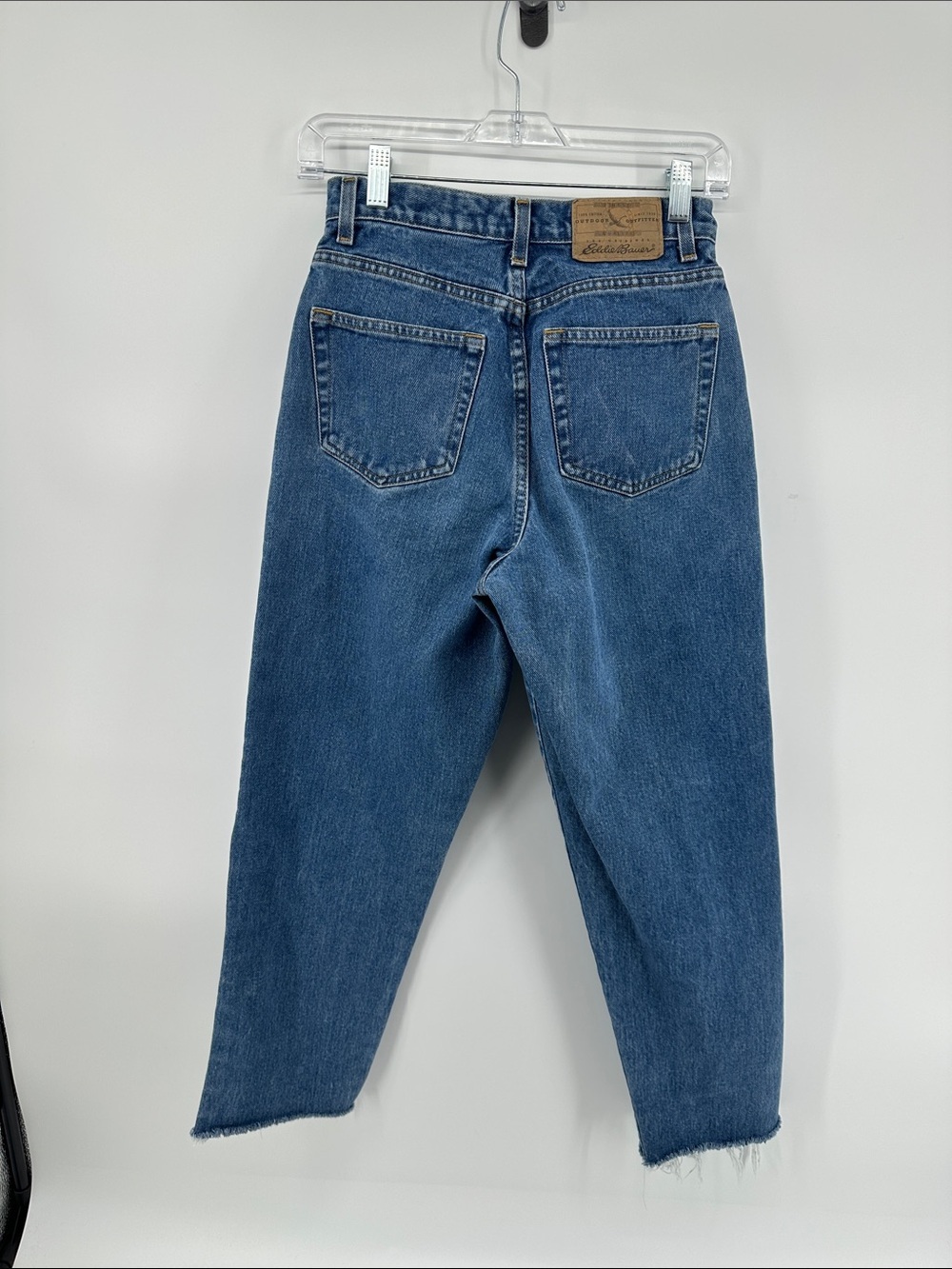 VTG Y2K Grunge Heritage Coastal Blue High-Rise Mom Eddie Bauer Jeans Sz4 - Picture 6 of 16